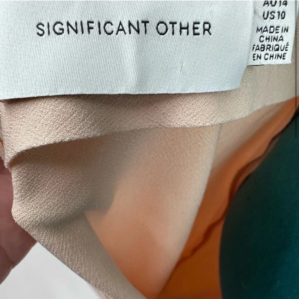 Significant Other Evie Cutout Gown‎ Size 10 Blush Formal Wedding Guest